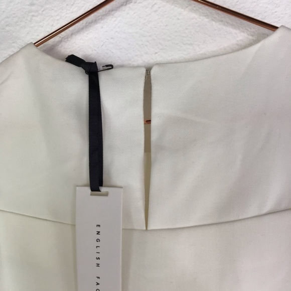 ENGLISH FACTORY Cold Shoulder Cream Top - Picture 5 of 7